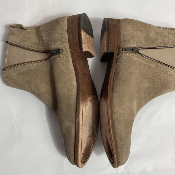 Frye Carly ash suede double zip Chelsea boots 7.5 - Picture 7 of 9